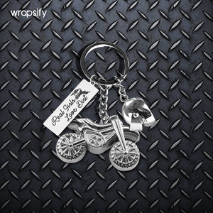 Dirt Bike Helmet Keychain - Biker - To Myself - Always Remember That You’re Enough - Gkey34002