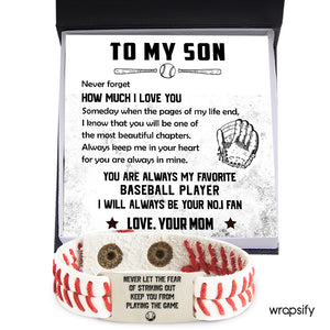 Baseball Bracelet - Baseball - To My Son - From Mom - You Are Always In Mine - Gbzj16030