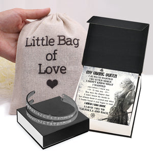 Personalized Viking Rune Couple Bracelets - To My Shieldmaiden - I Love You To Valhalla And Back - Gbt13024