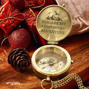 Personalized Compass Gift – For When They Can’t Hold Your Hand, Let Them Hold This - Gpb26046