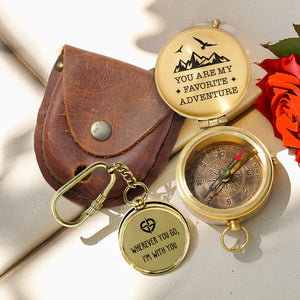 Combo Personalized Engraved Compass and Keychain - To My Loved One - Gpc26003