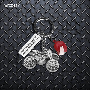 Dirt Bike Helmet Keychain - Biker - To My Dirt Bike Girl - I Will Be There Right Beside You - Gkey13001