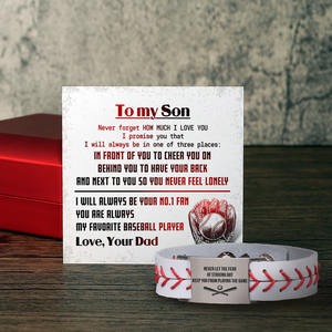 Personalized Baseball Bracelet For Son From Dad - Gbzj16002
