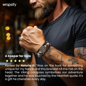 Unlock His Heart - Personalized Viking Compass Bracelets - Gbla26001