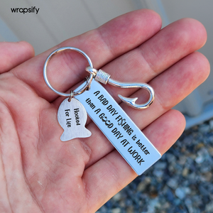 Fishing Hook Keychain - Little Reminder Just For You