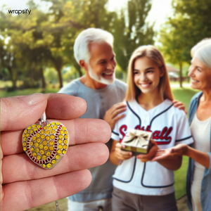 Personalized New Softball Heart Necklace - Softball - To My Granddaughter - I Will Always Be Your No.1 Fan - Gnep23004