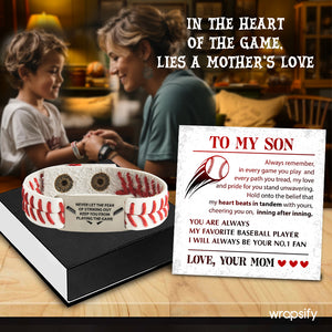 Baseball Bracelet - Baseball - To My Son - From Mom - My Love And Pride For You Stand Unwavering - Gbzj16032
