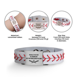 Personalized Baseball Bracelet For Son From Dad - Gbzj16002