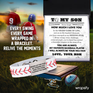 Baseball Bracelet - Baseball - To My Son - From Mom - You Have Emerged As My Shining Star - Gbzj16029
