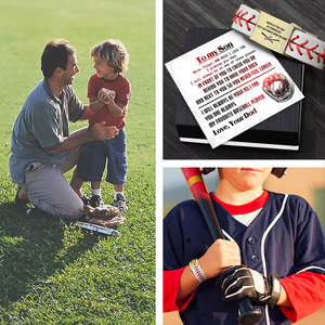 Personalized Baseball Bracelet For Son From Dad - Gbzj16002