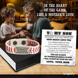 Baseball Bracelet - Baseball - To My Son - From Mom - You Have Emerged As My Shining Star - Gbzj16029