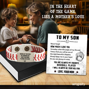 Baseball Bracelet - Baseball - To My Son - From Mom - You Are Always In Mine - Gbzj16030