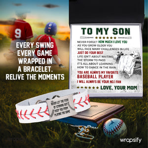 Baseball Bracelet - Baseball - To My Son - From Mom - Just Do Your Best - Gbzj16031