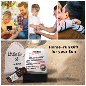 Personalized Baseball Bracelet For Son From Dad - Gbzj16002