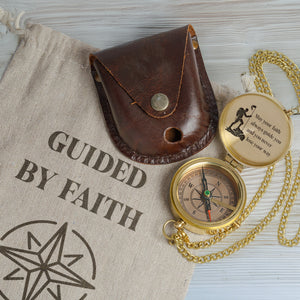 One Step with Faith, Forever Guided - May Your Faith Always Guide You - Communion & Confirmation Compass - Gpb16084