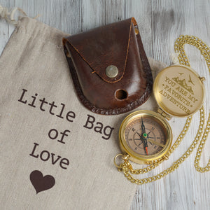 Personalized Compass Gift – For When They Can’t Hold Your Hand, Let Them Hold This - Gpb26046