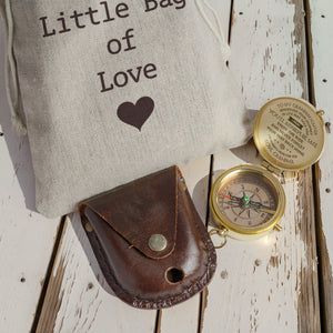 Personalized Engraved Compass - Family - To My Granddaughter - From Grandma - I Pray You'll Always Be Safe - Gpb23005