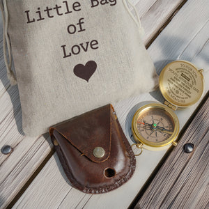 Personalized Engraved Compass - Family - To Our Son - We Pray You'll Always Be Safe - Gpb16010