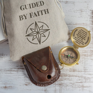 One Step with Faith, Forever Guided - I Will Strengthen You And Help You - Communion & Confirmation Compass - Gpb16090