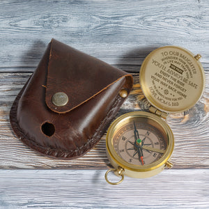 Personalized Engraved Compass - Family - To Our Daughter - I Pray You'll Always Be Safe - Gpb17003