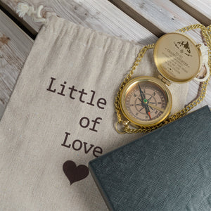 Personalized Engraved Compass - Family - To My Granddaughter - From Granddad - Live The Life You Have Imagined - Gpb23008