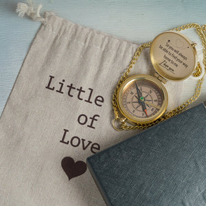 Personalized Compass Gift - For The One Who Needs Reminding - You’re Never Alone - Gpb14026