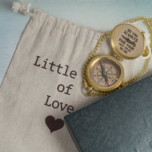 Personalized Motorcycle Compass Gift - When The Road Separates You, This Keeps You Close - Gpb26001