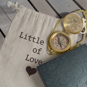 Personalized Engraved Compass - Family - To Our Daughter - I Pray You'll Always Be Safe - Gpb17003