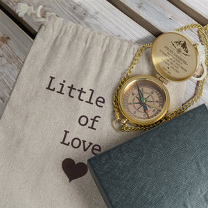 Personalization Engraved Compass - Family - To My Daughter - From Dad - Live The Life You Have Imagined - Gpb17006