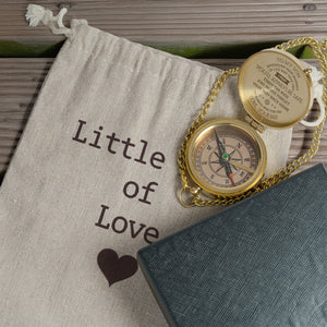 Personalized Engraved Compass - To My Son, I Pray You'll Always Be Safe - Love, Your Dad - Gpb16003