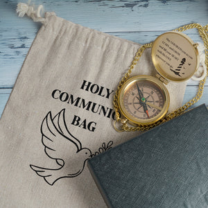 One Step with Faith, Forever Guided - May God Bless You - Baptism & Communion Compass - Gpb16096