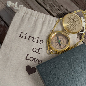 Personalized Engraved Compass - Family - To My Granddaughter - From Grandma - I Pray You'll Always Be Safe - Gpb23005