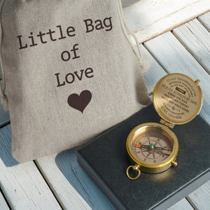 Personalized Engraved Compass - Family - To My Granddaughter - From Grandpa - I Pray You'll Always Be Safe - Gpb23003