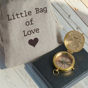 Personalized Engraved Compass - Family - To Our Son - We Pray You'll Always Be Safe - Gpb16010