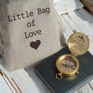 Personalization Engraved Compass - Family - To My Daughter - From Dad - Live The Life You Have Imagined - Gpb17006