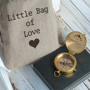 Personalized Engraved Compass - Family - To My Granddaughter - From Granddad - Live The Life You Have Imagined - Gpb23008