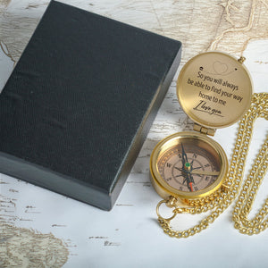 Personalized Compass Gift - For The One Who Needs Reminding - You’re Never Alone - Gpb14026