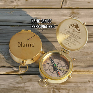 Personalized Engraved Compass - Family - To My Daughter - From Mom - Live The Life You Have Imagined - Gpb17007