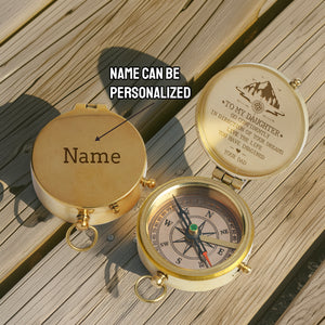Personalization Engraved Compass - Family - To My Daughter - From Dad - Live The Life You Have Imagined - Gpb17006