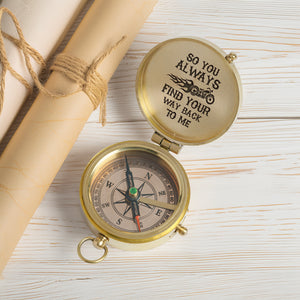 Personalized Motorcycle Compass Gift - When The Road Separates You, This Keeps You Close - Gpb26001