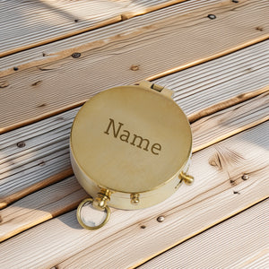 Personalized Engraved Compass - Family - To My Grandson - From Grandpa - I Pray You'll Always Be Safe - Gpb22004