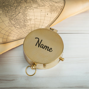 Personalized Compass Gift – For When They Can’t Hold Your Hand, Let Them Hold This - Gpb26046