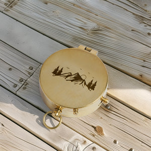 Personalized Compass Gift For The Outdoorsy Man - So Even From Miles Away, Your Love Still Guides Them Home - Gpb26254