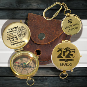 Combo Personalized Engraved Compass and Keychain - To My Children - Gpc16003