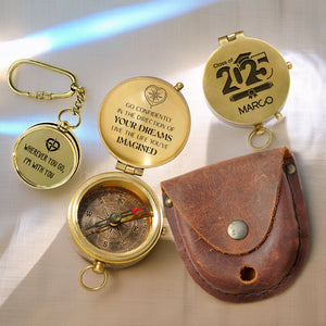 Combo Personalized Engraved Compass and Keychain - To My Children - Gpc16002