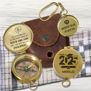 Combo Personalized Engraved Compass and Keychain - To My Children - Gpc16002