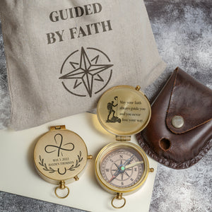 One Step with Faith, Forever Guided - May Your Faith Always Guide You - Communion & Confirmation Compass - Gpb16084