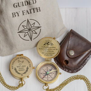 One Step with Faith, Forever Guided - I Will Advise You And Watch Over You - Confirmation & Communion Compass - Gpb16088