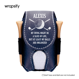 Personalized Golf Tees Pouch - Golf - To Myself - A Place For My Balls That Isn't The Round - Gav34001