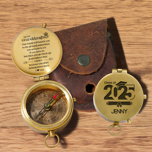 Personalized Engraved Compass - Family - To My Granddaughter - You Get Back Up & Straighten That Crown - Gpb23015